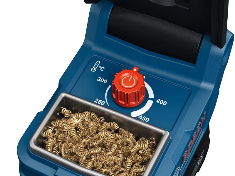Bosch GLK18V-450 soldering iron temperature control.