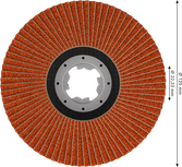 Bosch EXPERT X782 Flap Disc 125 mm G80 X-LOCK.