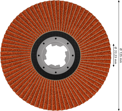 Bosch EXPERT X782 Flap Disc 125 mm G80 X-LOCK.