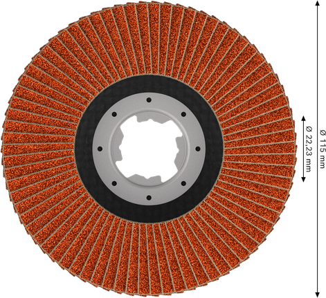 Bosch EXPERT X782 flap disc 115 mm G120 X-Lock.