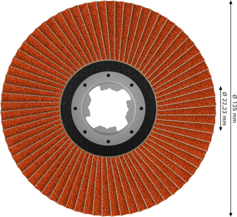 Bosch EXPERT X782 flap disc G60 X-LOCK 125 mm.