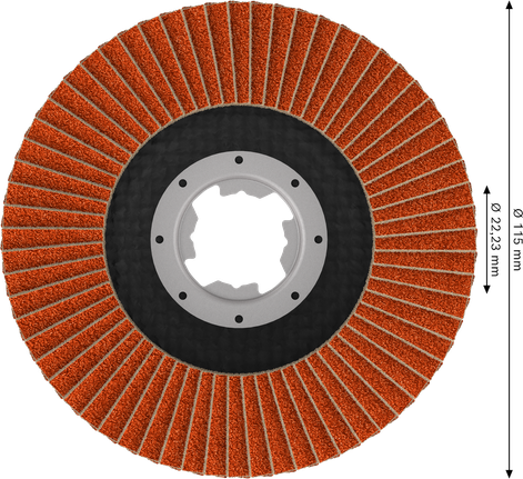 Bosch EXPERT X782 115 mm X-LOCK flap disc G60.