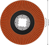 Bosch EXPERT X782 flap disc, angled 125 mm X-LOCK.