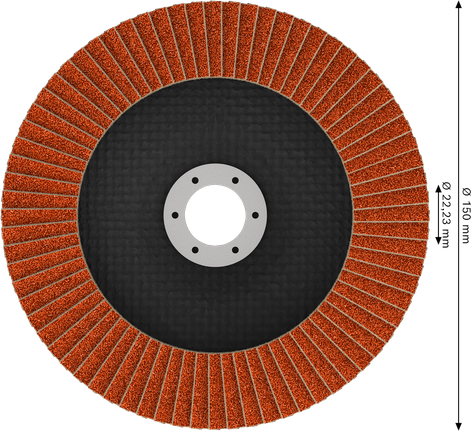 Bosch EXPERT X782 Flap Disc angled 150mm G80.