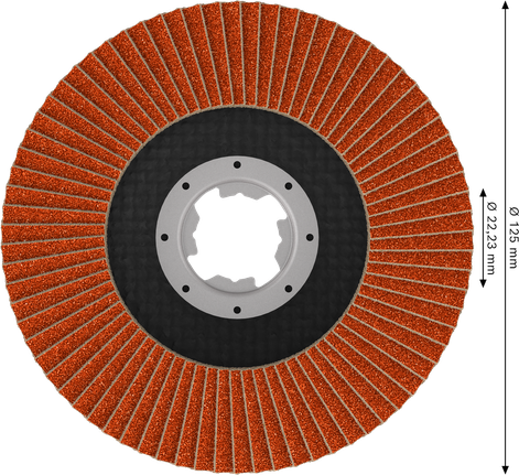 Bosch EXPERT X782 Flap Disc 125 mm angled X-LOCK.