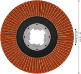 Bosch EXPERT X782 115mm angled flap disc G80 X-LOCK.