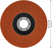 Bosch EXPERT X782 flap disc 125 mm G80 angled.