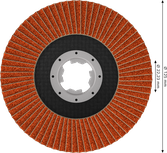 Bosch EXPERT X782 flap disc angled 125 mm X-LOCK.