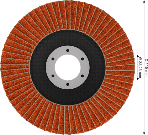 Bosch EXPERT X782 Flap Disc 115 mm G60 angled abrasive.