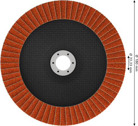 Bosch EXPERT X782 Flap Disc angled 180 mm G80.