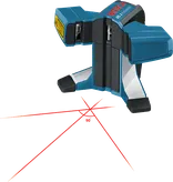 Tile laser emitting red lines.