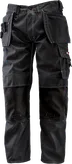 Bosch WHT 09 trousers with holster pockets, black canvas.