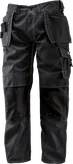 Bosch WHT 09 trousers with holster pockets, black canvas.