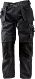Bosch WHT 09 trousers with holster pockets, black canvas.