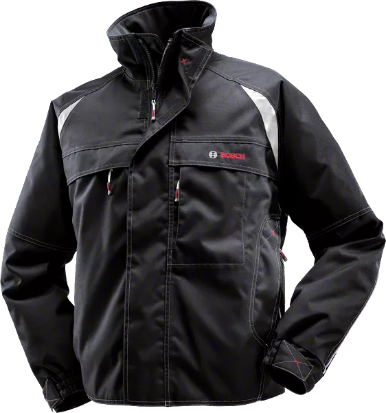 Bosch WFJ 09 black pilot jacket in polyester canvas.