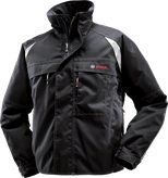 Bosch WFJ 09 black pilot jacket in polyester canvas.