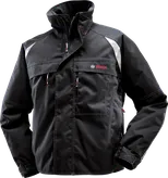 Bosch WFJ 09 black pilot jacket in polyester canvas.