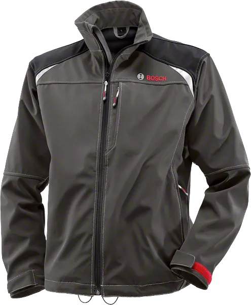 Bosch WSJ 18 softshell jacket in grey, triple layer.