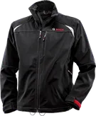 Bosch WSJ 09 softshell black jacket, triple layer polyester.