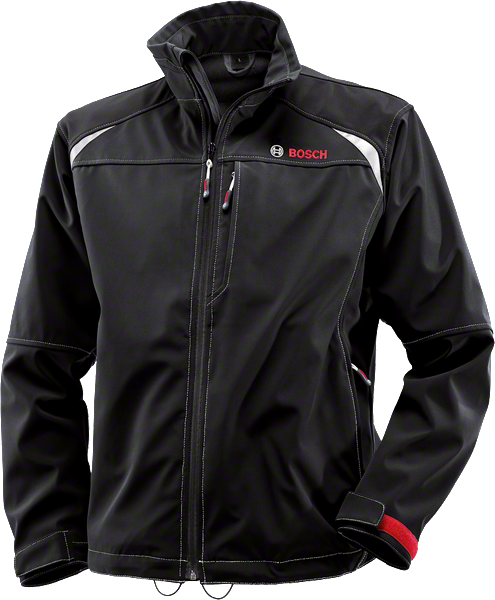 Bosch WSJ 09 softshell black jacket, triple layer polyester.