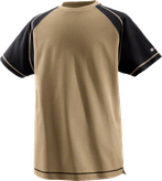 Bosch beige WTSI 05 T-shirt with black sleeves.