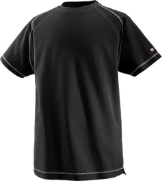 Bosch WTSI 09 black T-shirt, piqué cotton blend.