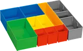 Bosch i-Boxx 72, assorted color storage bins set.