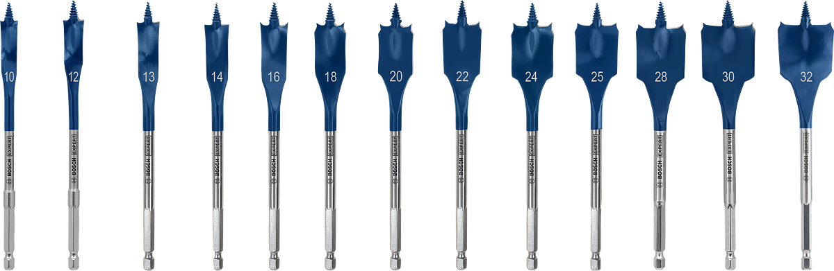 EXPERT Self Cut Speed Spade Drill Bit Set