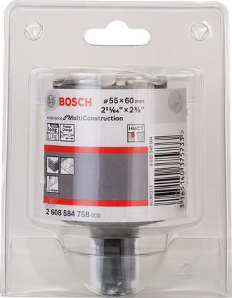 Bosch MultiConstruction endurance holesaw 55x60mm.