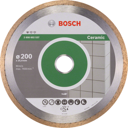 Bosch Standard for Ceramic diamond cutting disc 200mm.