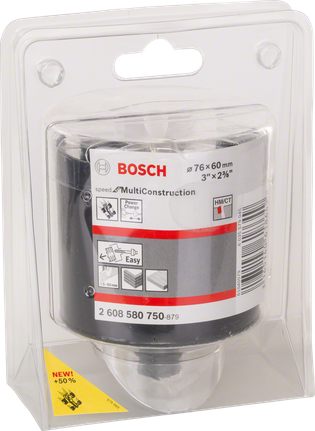Bosch 76×60 mm MultiConstruction holesaw.