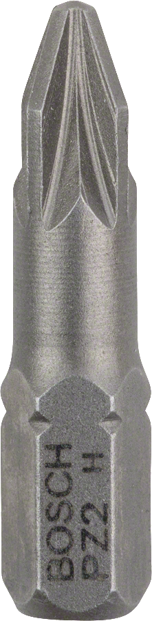 Bosch PZ2 Extra Hard screwdriver bit for hex shank.