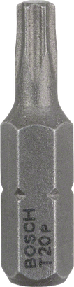 Bosch T20P screwdriver bit for star screws.