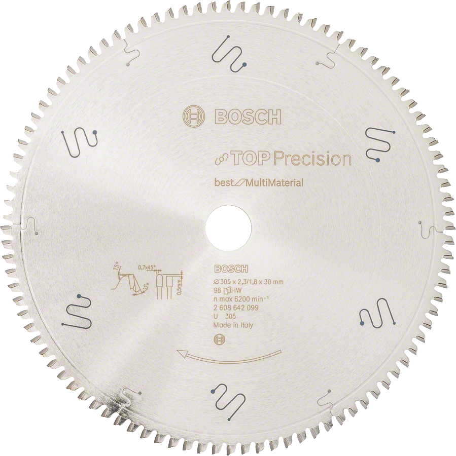 Bosch Top Precision Best for Multi Material circular saw blade.
