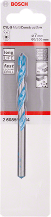 Bosch CYL-9 7mm multi-purpose drill bit.