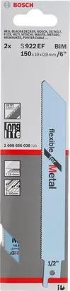 Bosch S 922 EF 6″ metal saw blade.