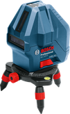 Bosch GLL 3-15 X laser leveling tool with tripod base.