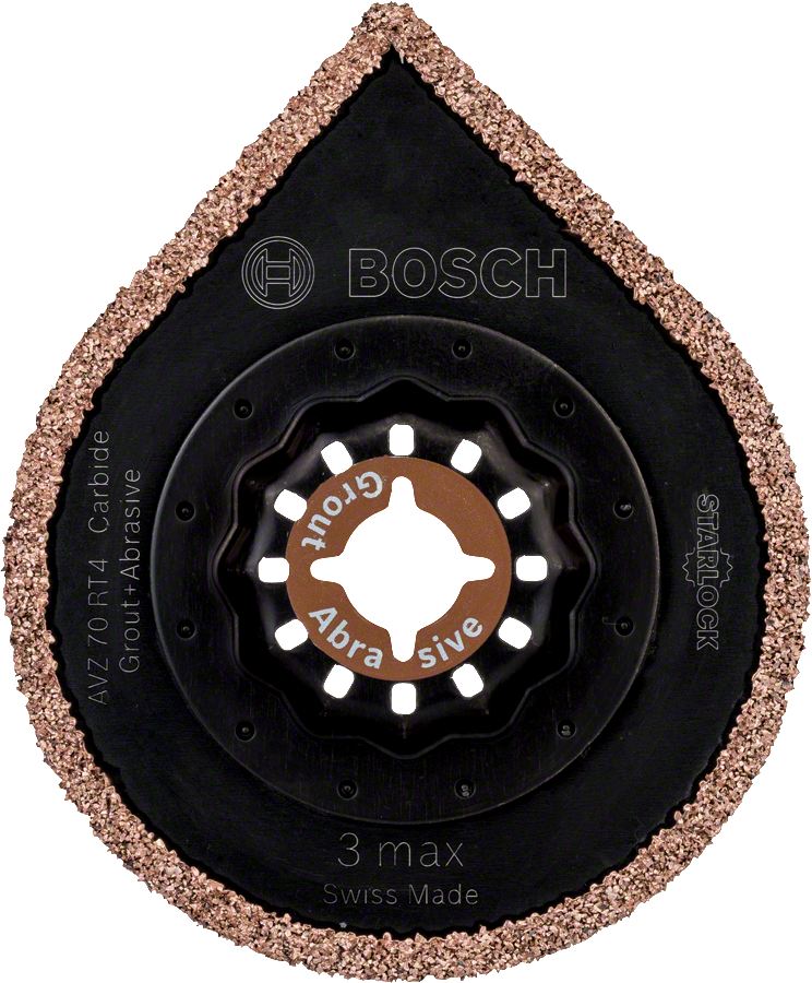 Bosch AVZ 70 RT4 carbide grout abrasive blade.