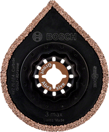 Bosch AVZ 70 RT4 carbide grout abrasive blade.