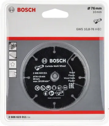 Bosch 76mm carbide multi wheel cutting disc.