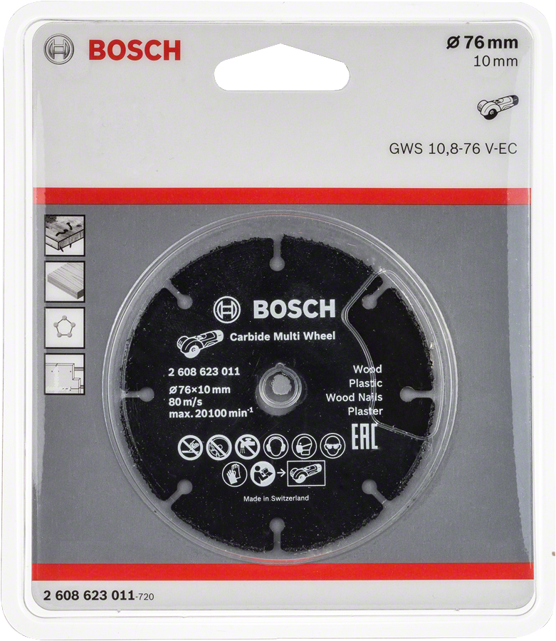 Bosch 76mm carbide multi wheel cutting disc.