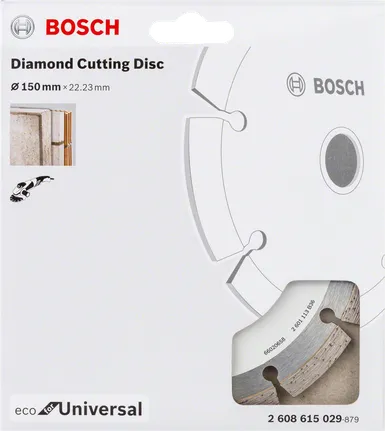 Bosch diamond cutting disc 150 mm for universal use.