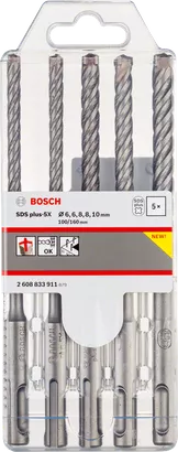 Paquete de brocas SDS plus-5X, 3 piezas - Bosch Professional