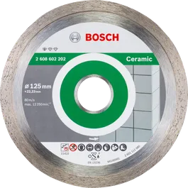 Bosch ceramic cutting disc 125mm for tiles.