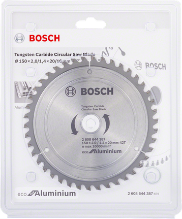 Bosch circular saw blade eco for aluminium.