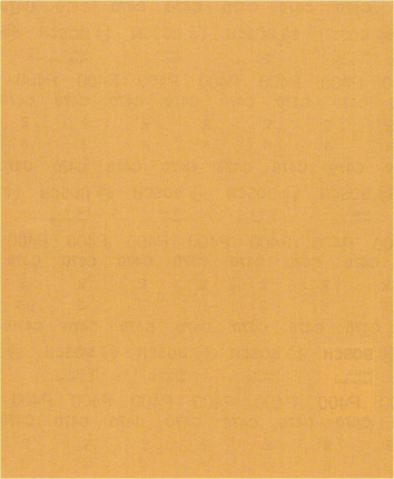 Bosch C470 sanding sheet 400 grit without holes.