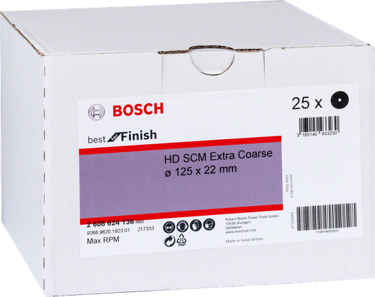 Bosch SCM extra coarse 125 mm discs box.