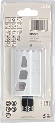 Bosch 51 mm carbide hole saw.