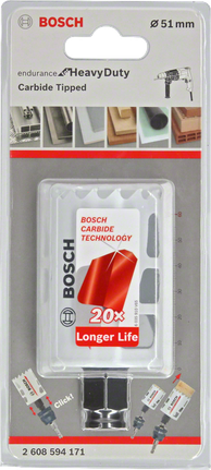 Bosch 51 mm carbide hole saw.