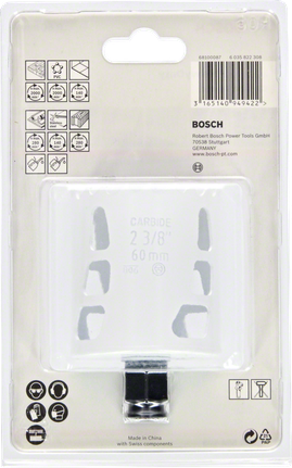Bosch 60 mm carbide hole saw.
